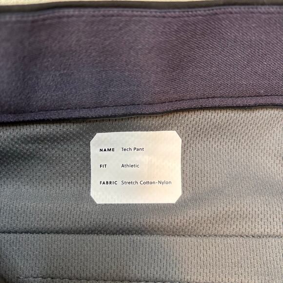 J.Crew 1040 Tech Chino Pants Black 36x34 NWT Athletic Fit Stretch - Picture 6 of 8